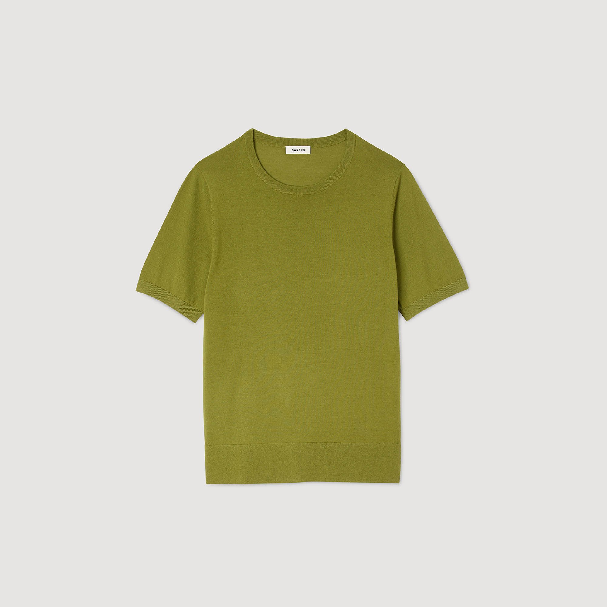 Flowing knit T-shirt