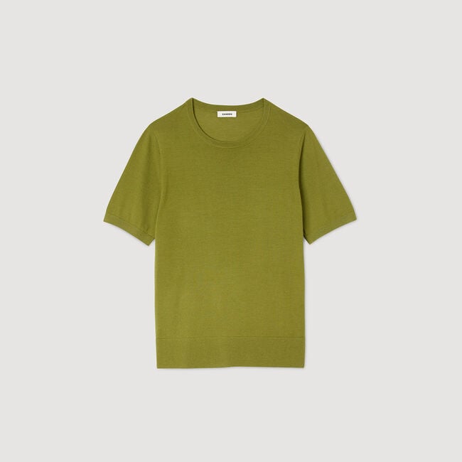 Flowing knit T-shirt