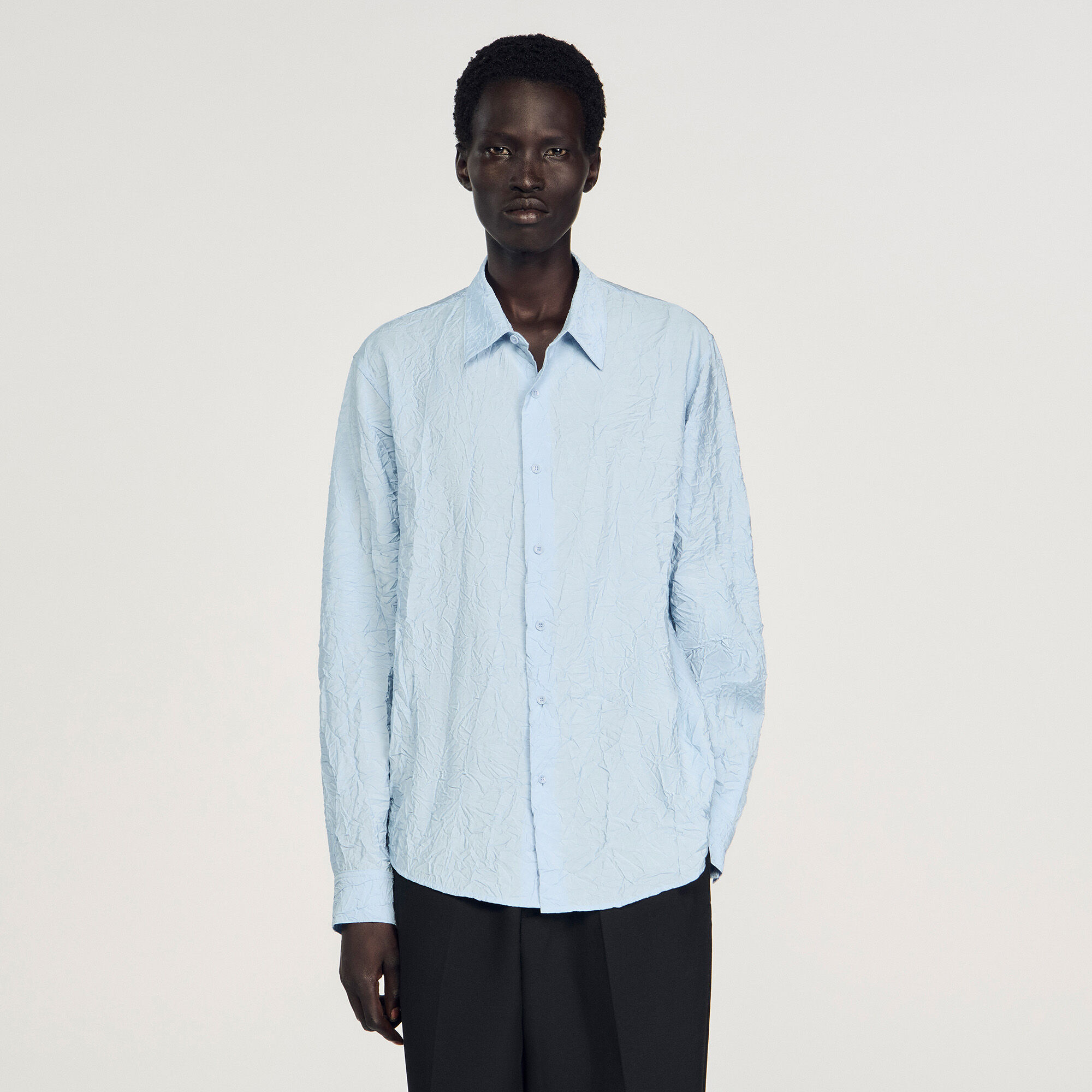 Chemise effet froissé