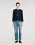 Jacke mit Rundhalsausschnitt