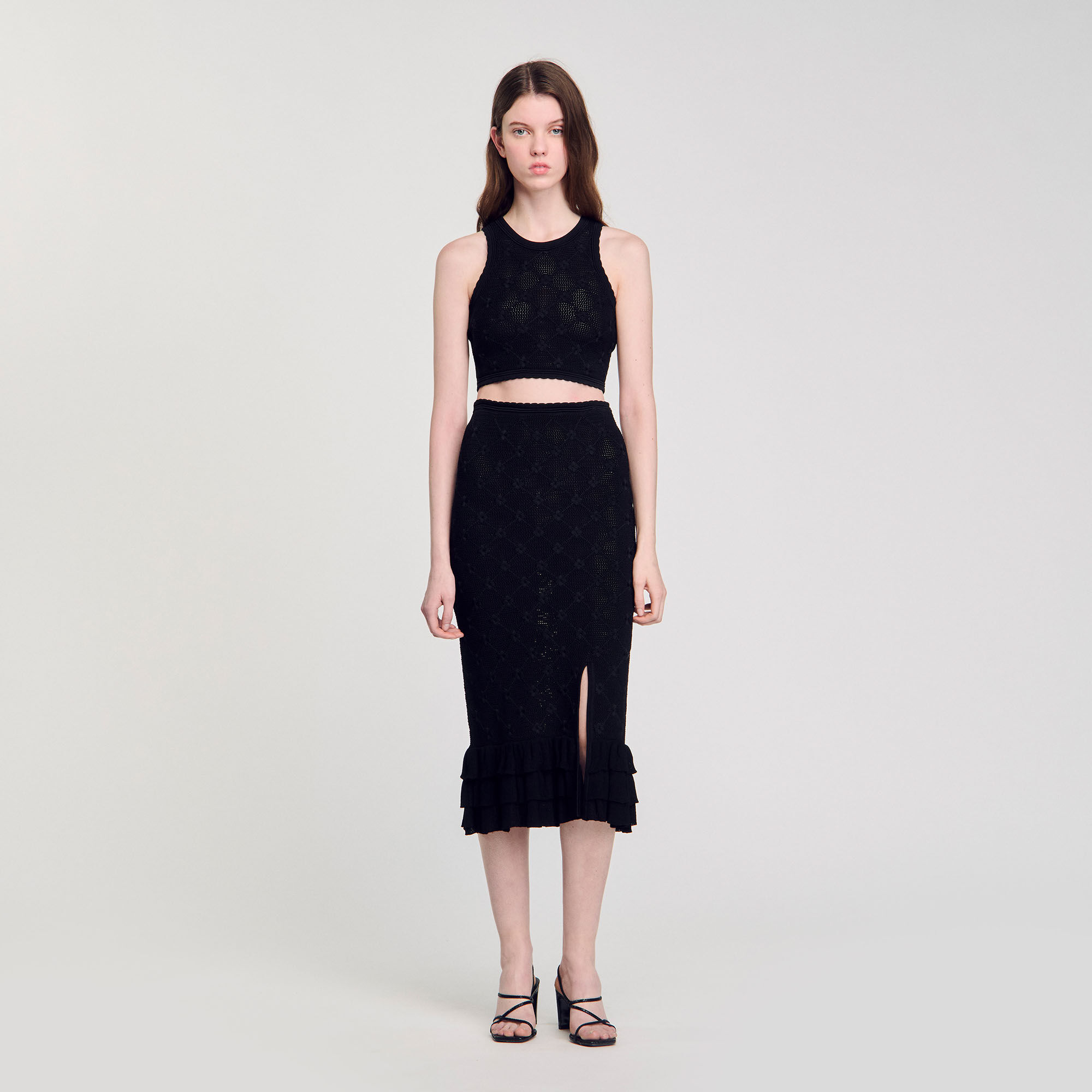 Decorative knit top
