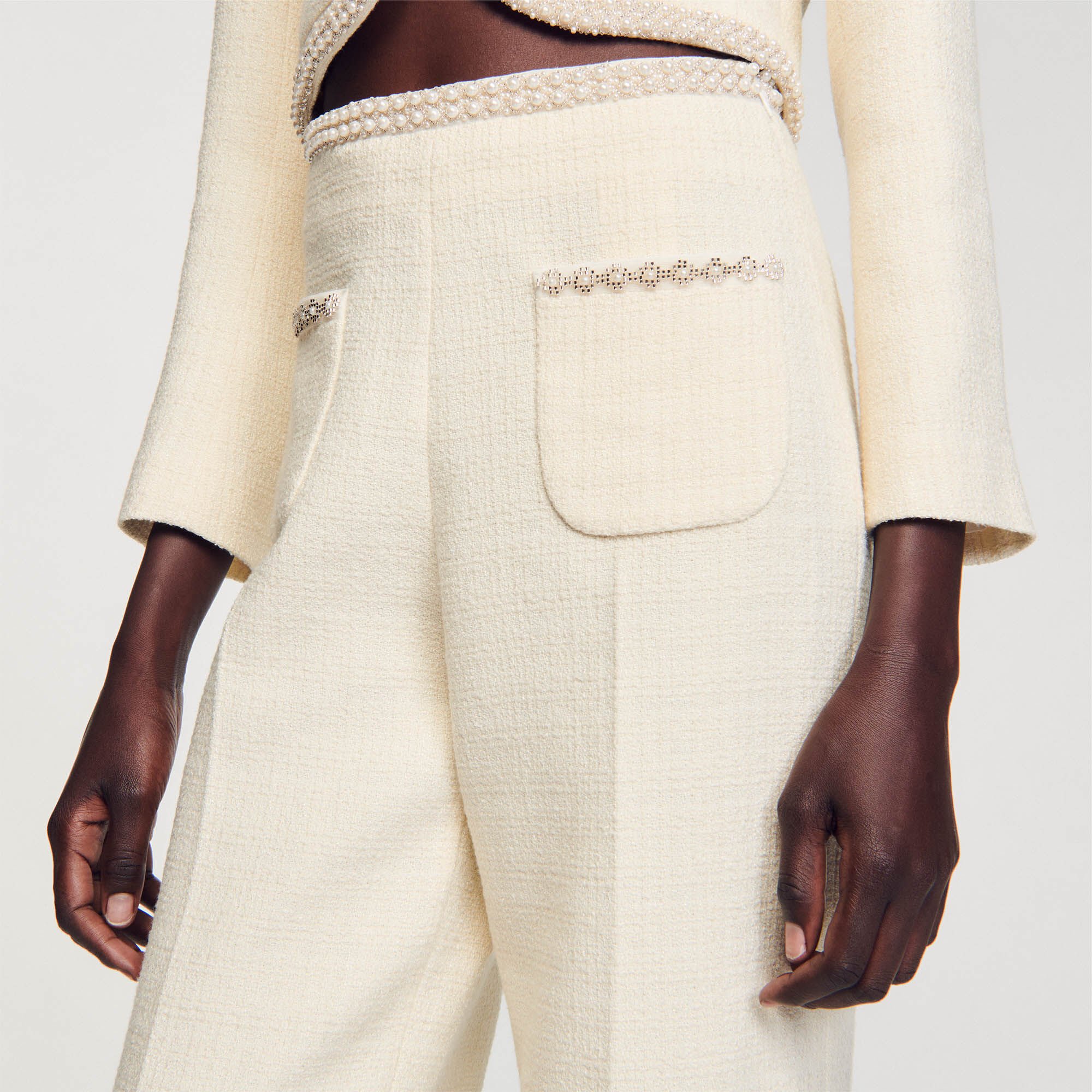 Pantalon en tweed