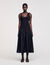 Robe longue bimatière