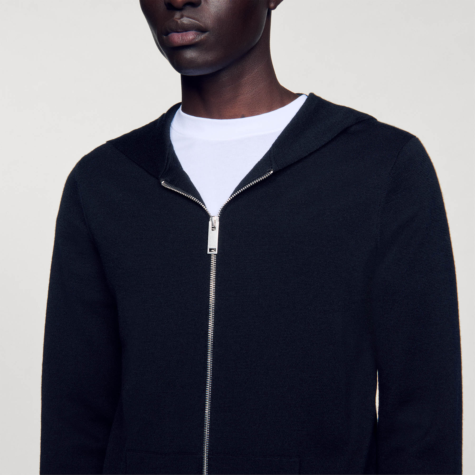 Gilet zippé avec capuche