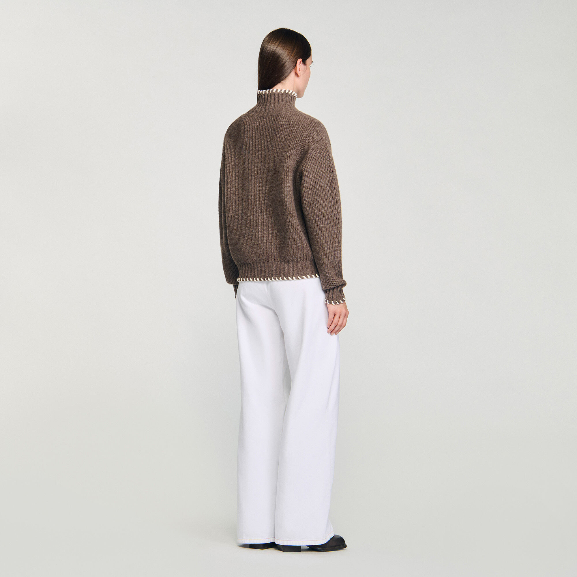 Weiter Rollkragenpullover