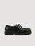 Glazed leather derbies