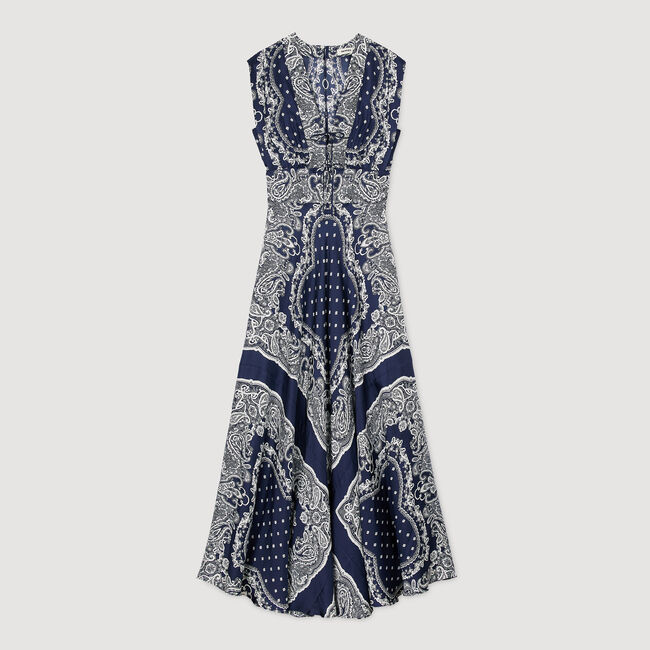 Bandana-print maxi dress