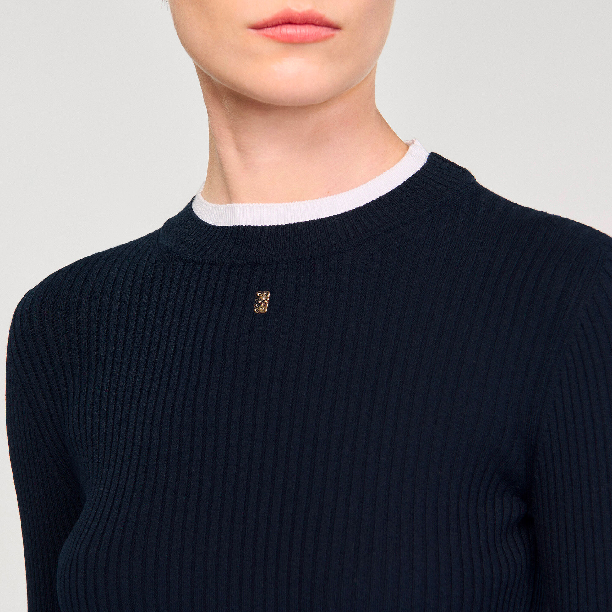 Pull 2 en 1 en laine mélangé