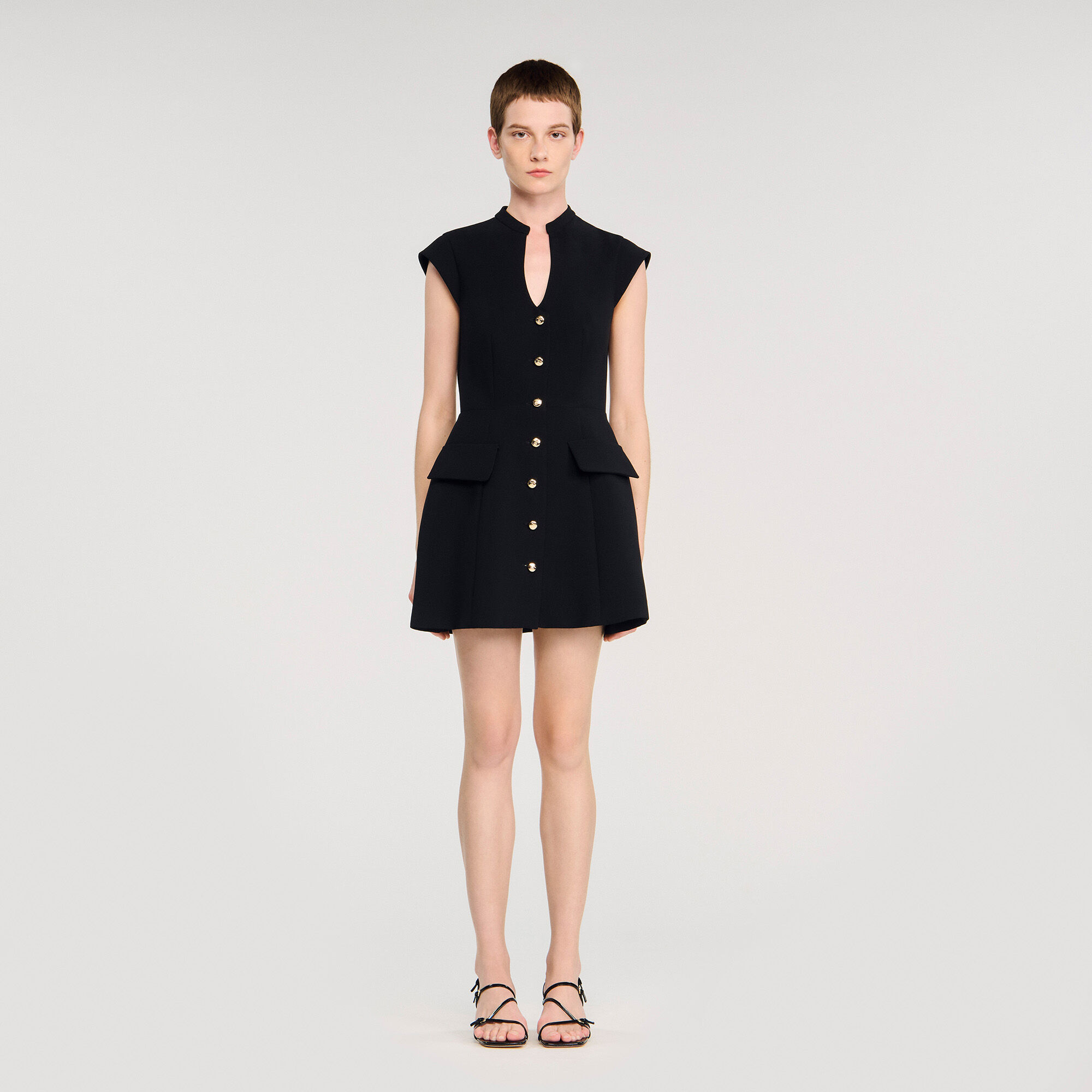 Robe courte en maille
