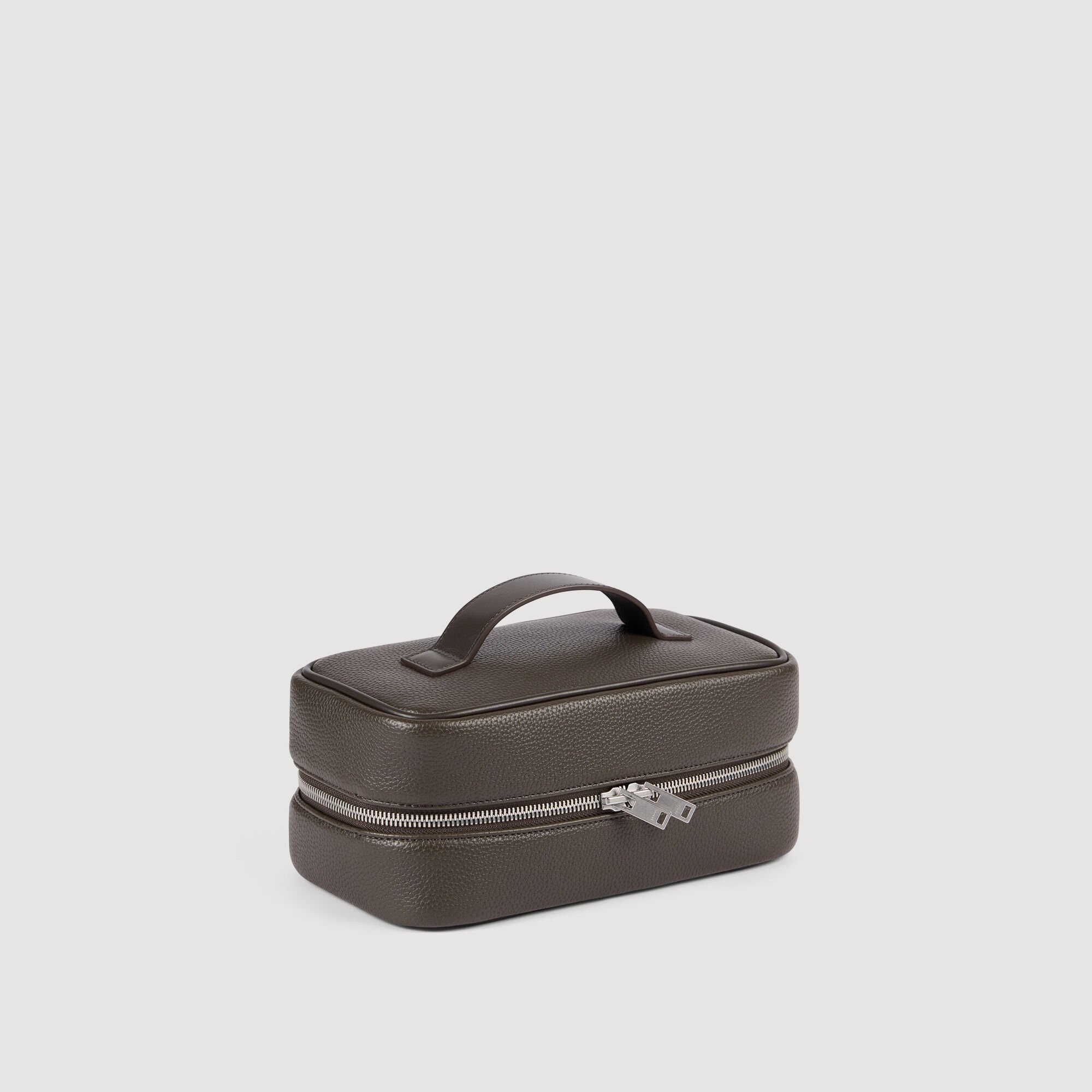 Trousse de toilette en toile enduite