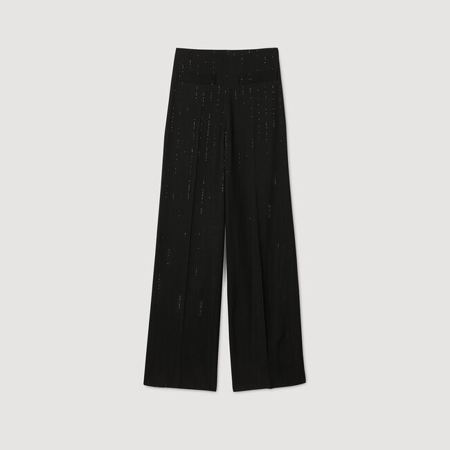 Sequinned suit trousers