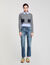 Cropped wool and cashmere jumper