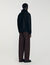 Wool aviator jacket with shearling