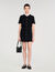 Short dress with detachable collar