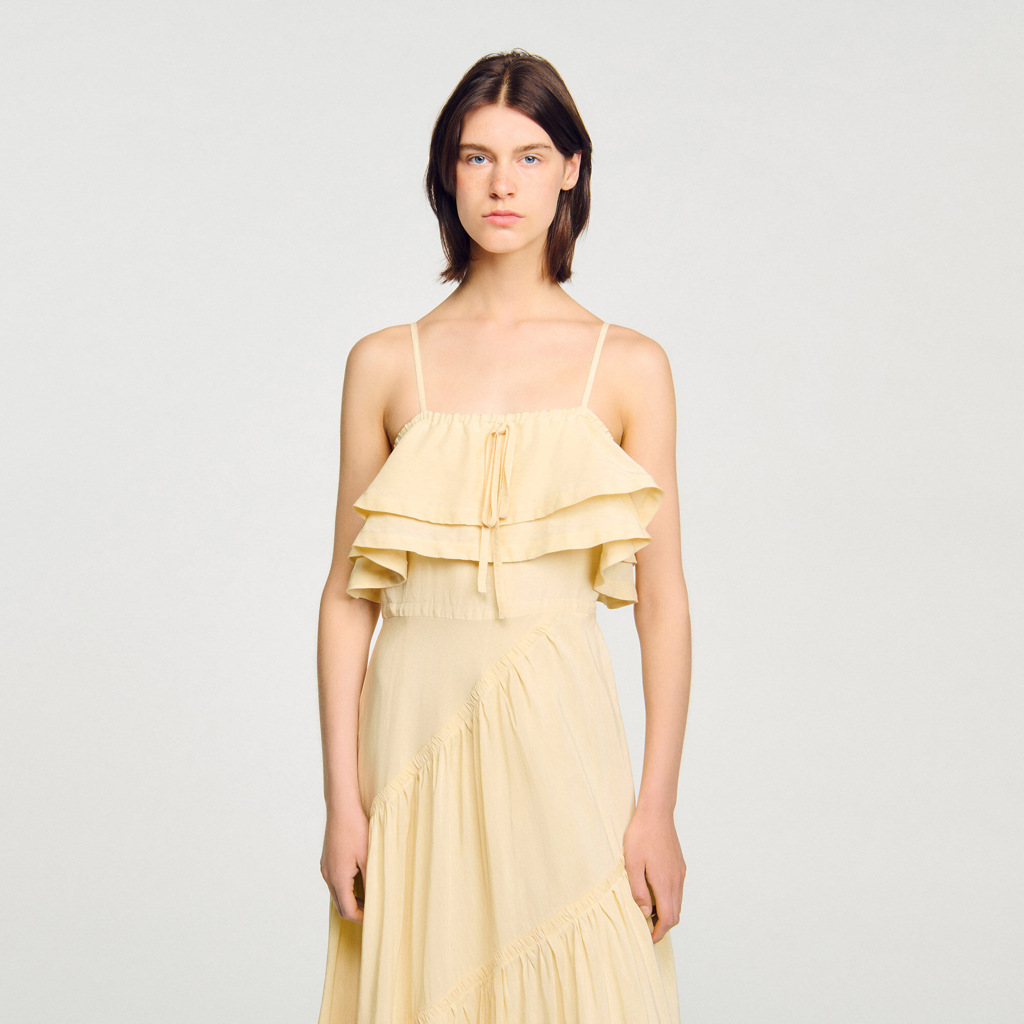 Ruffled maxi dress