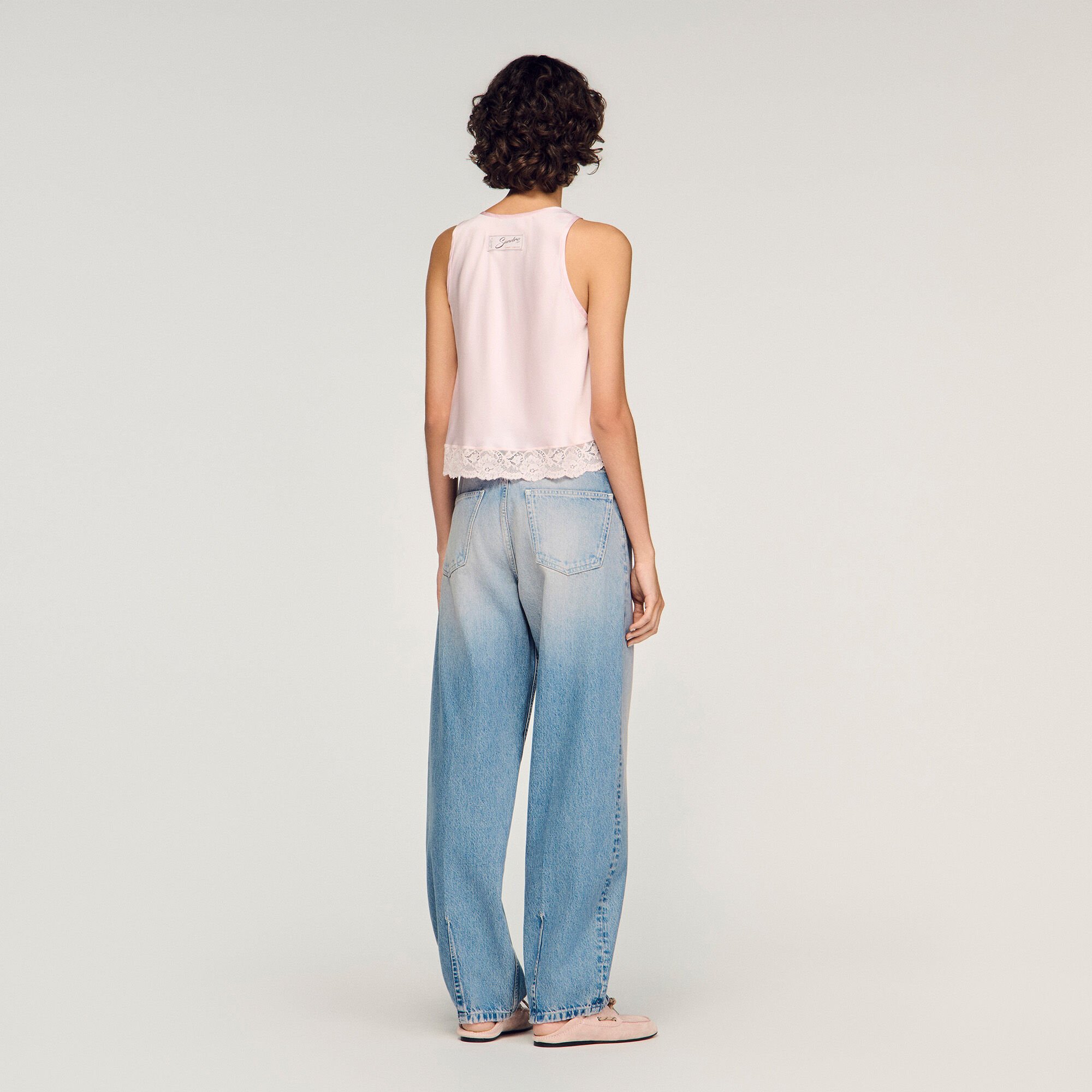 Verwaschene Barrel-Jeans