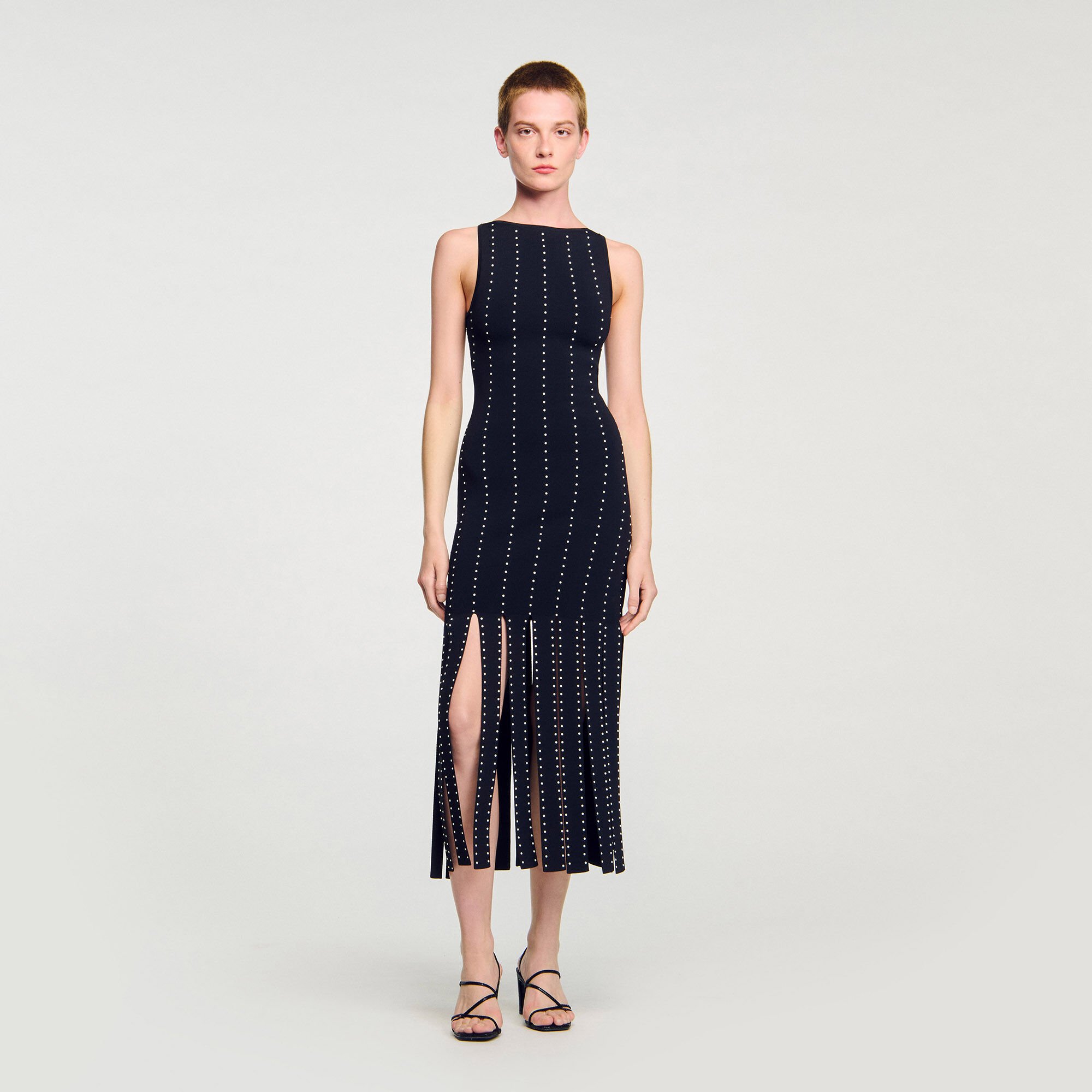 Robe longue à franges