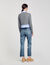 Cropped wool and cashmere jumper