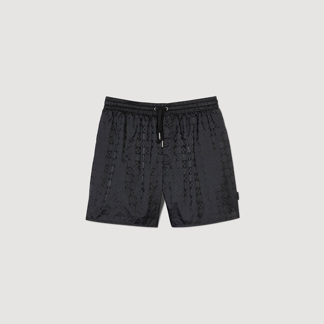 Badehose mit Square-Cross-Muster