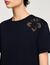 T-shirt à broderie fleur hawaïenne