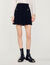Pleated tweed skirt