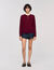 Ruffled-neck jumper