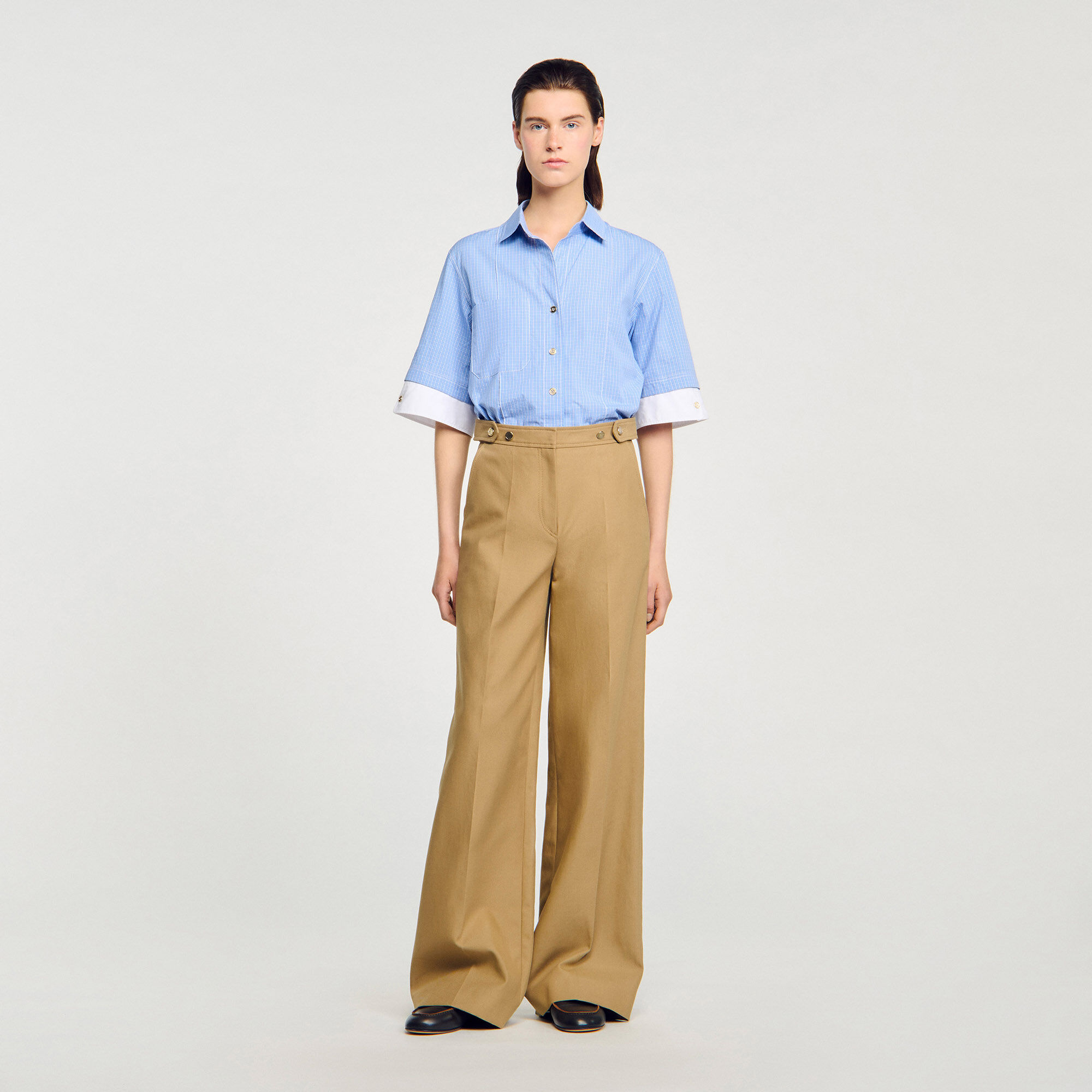 Pantalon de tailleur en coton