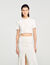 Kurzer Cardigan Pointelle-Strick