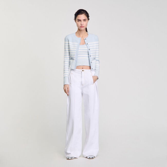 Cardigan mit Streifen
