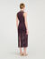 Langes Strickkleid mit Fransen