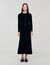 Robe longue maille texturée