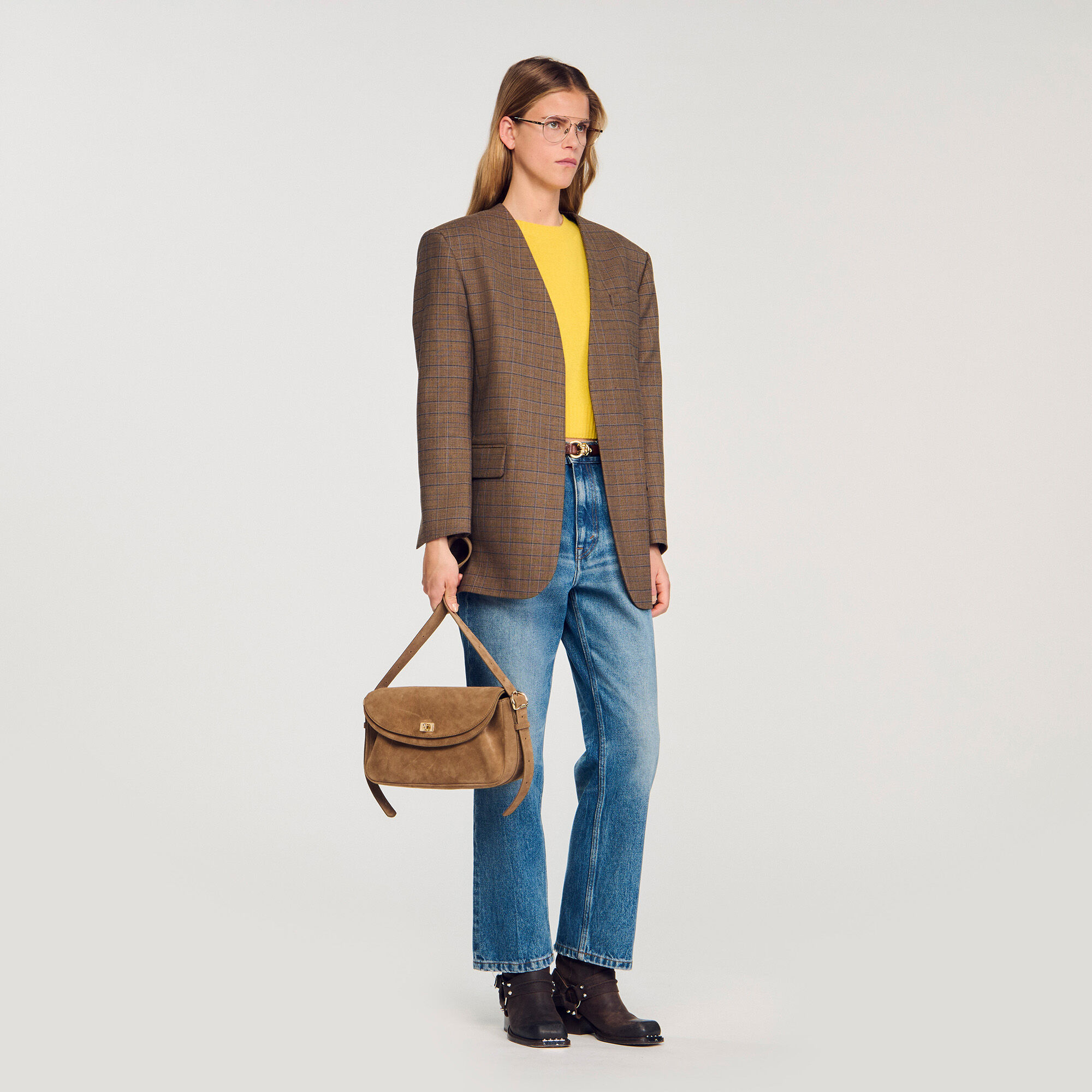 Sac en cuir en suède Le Mambo