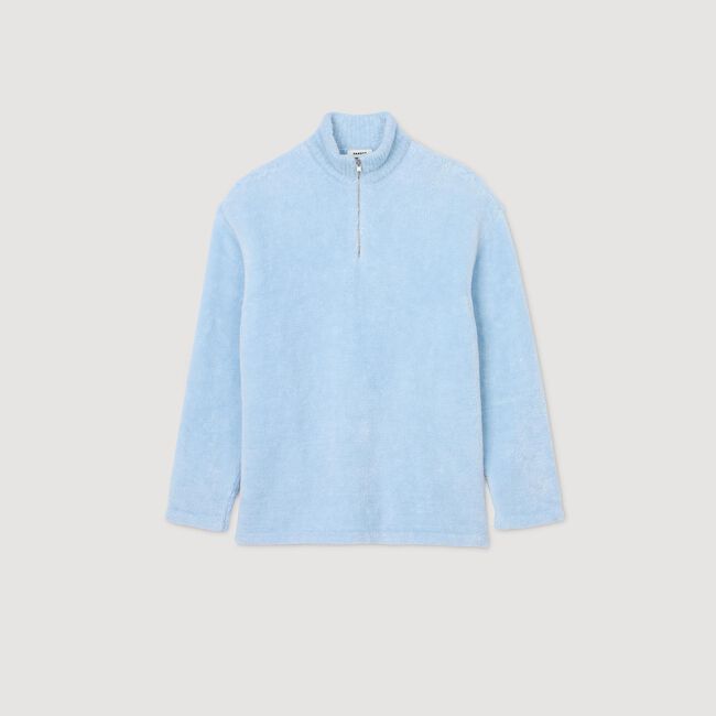 Pull en polaire bouclée