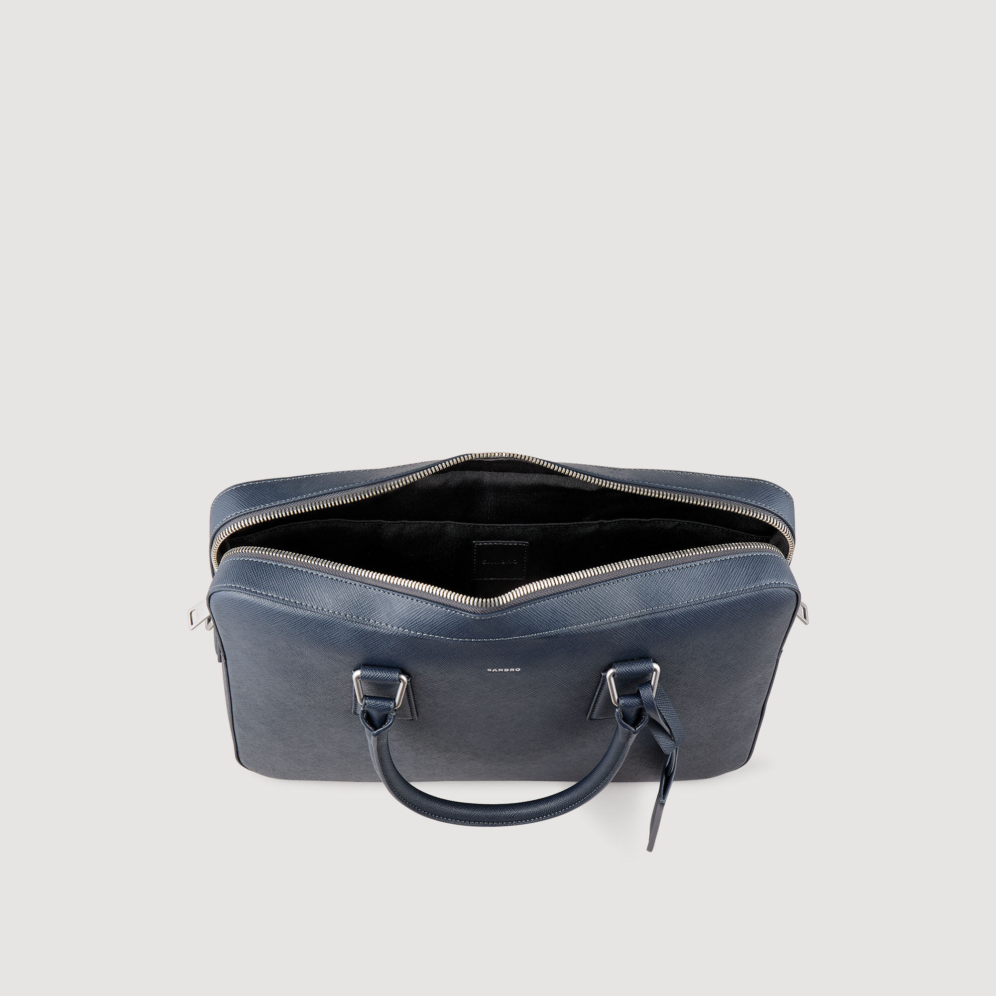Reconstituted leather briefcase