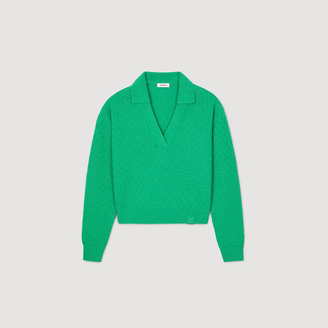 Pullover mit Polokragen