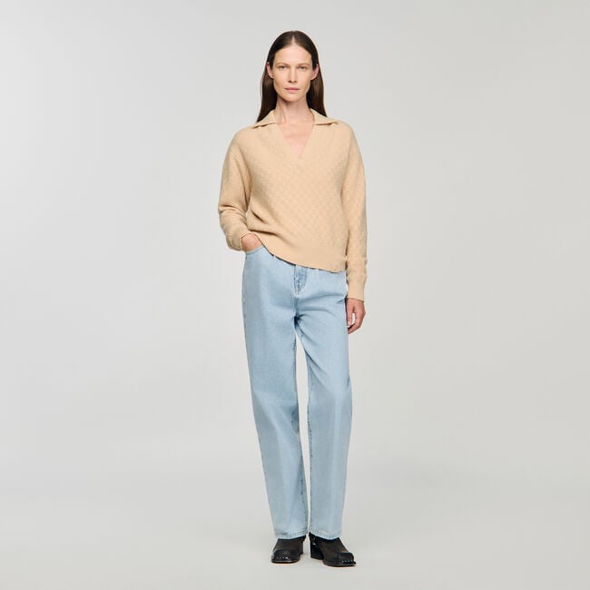 Pull à col polo