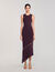Fringed and beaded maxi dress