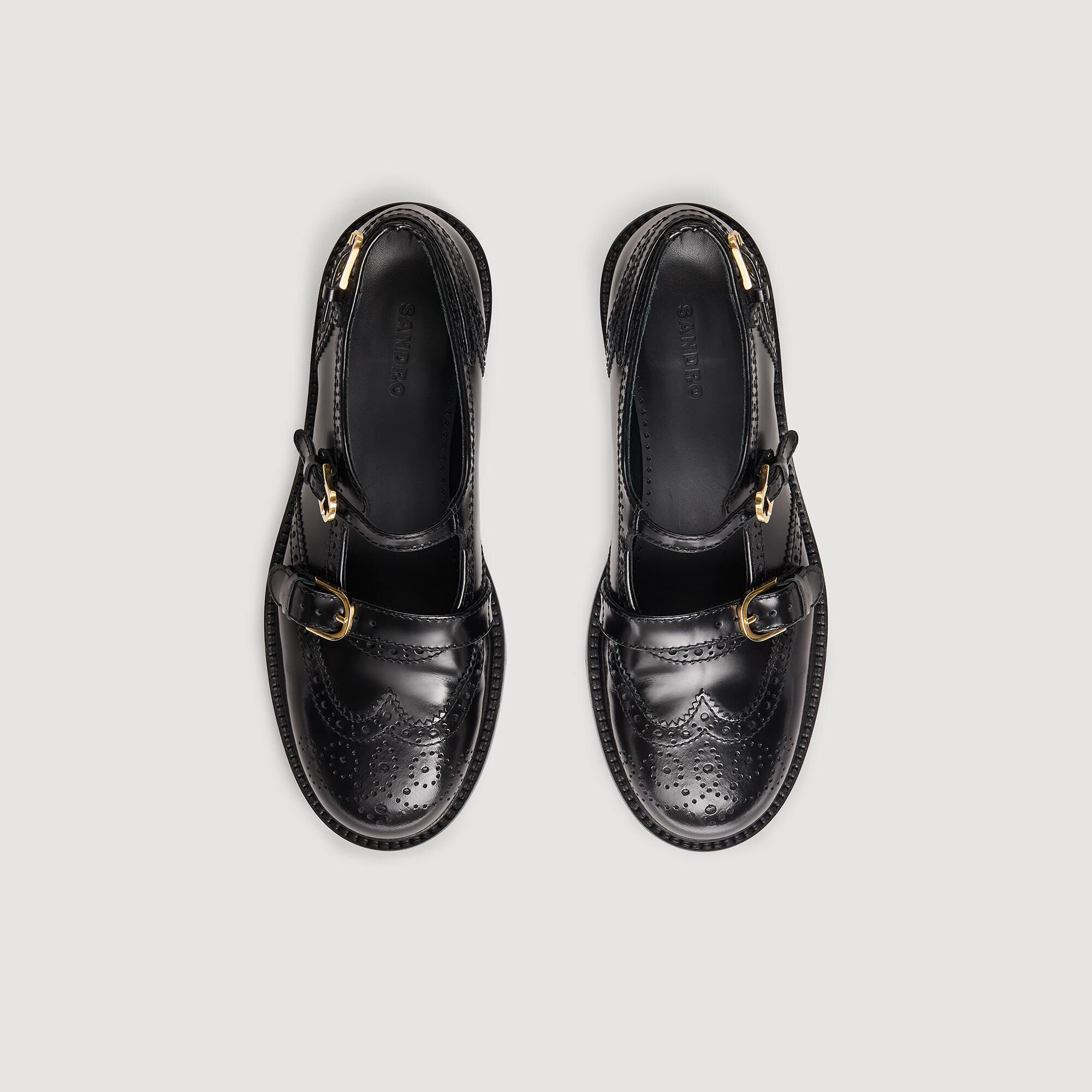 Multi-buckle open derbies