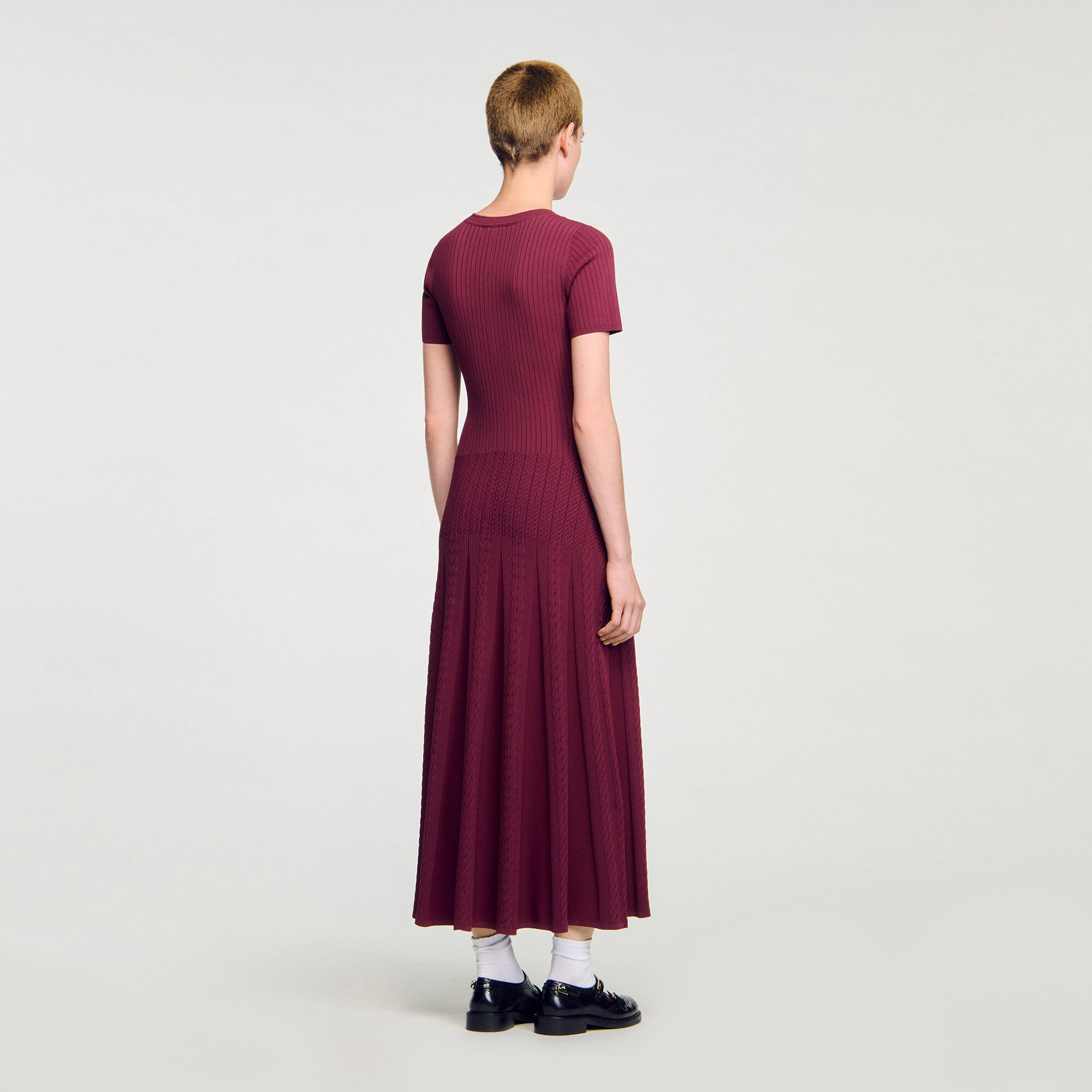 Langes Strickkleid