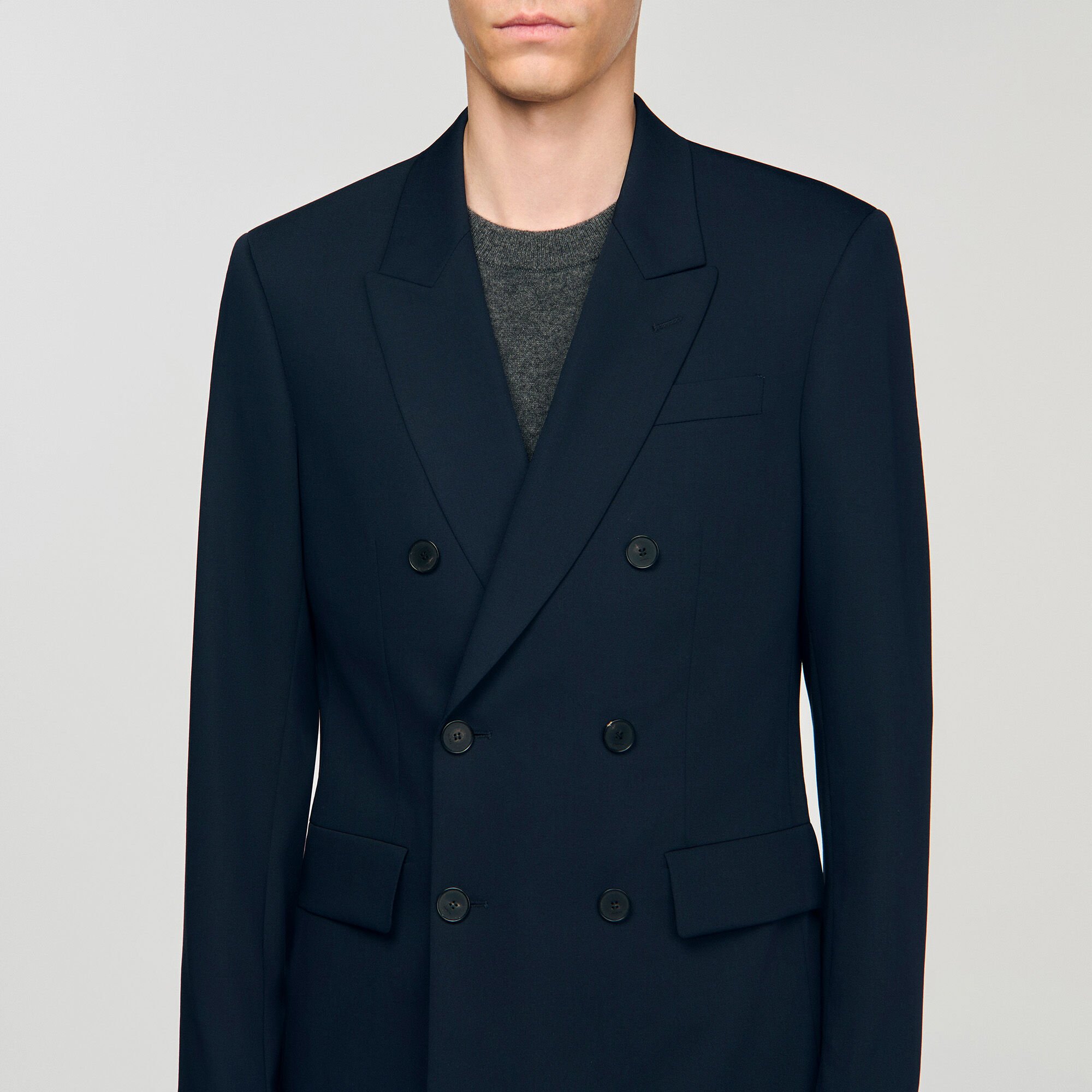 Veste de costume croisée