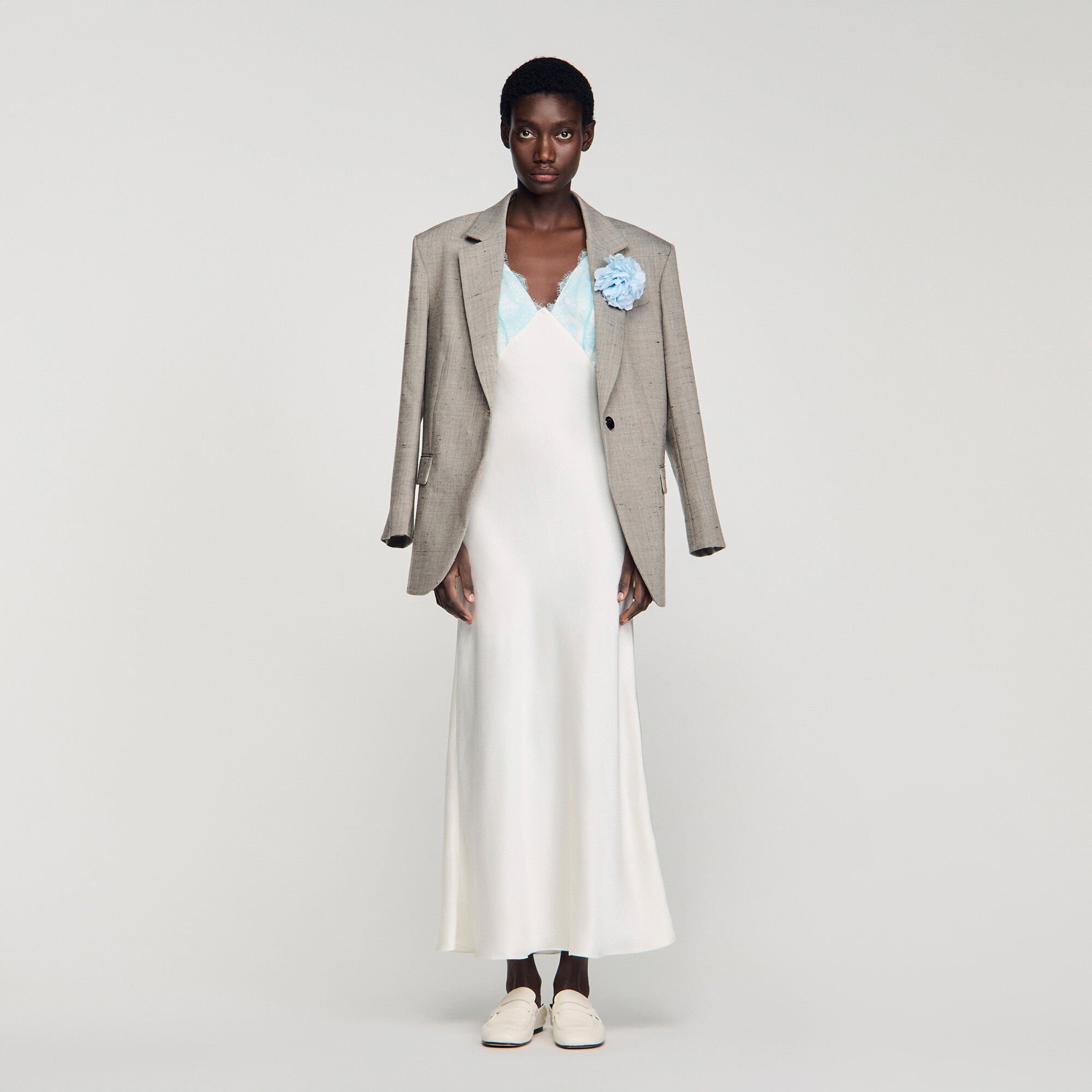 Langes Lingeriekleid