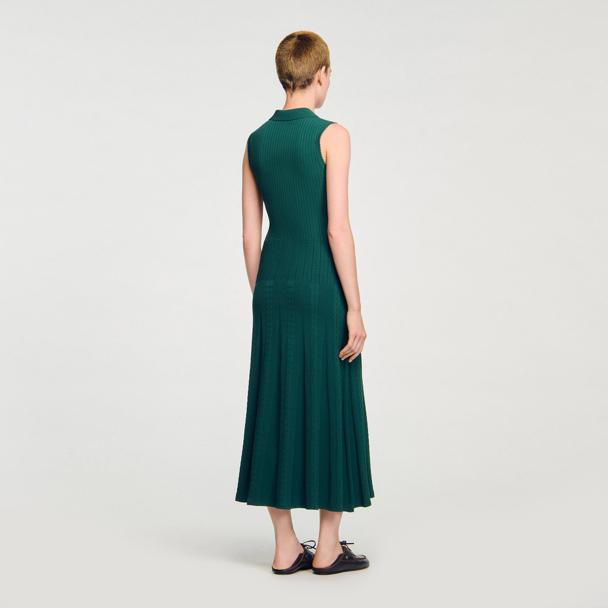 Strickkleid mit Polokragen
