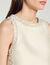 Satin top with rhinestones