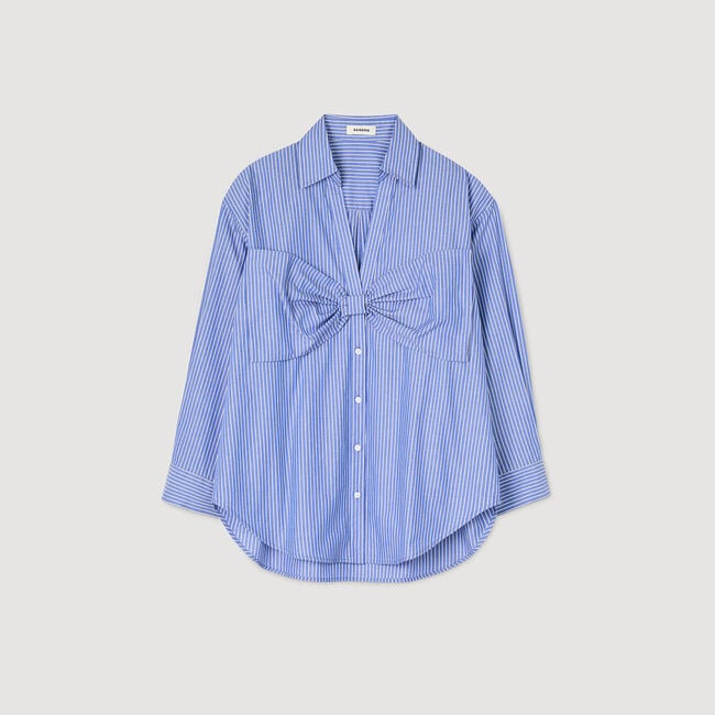 Chemise oversize à nœud