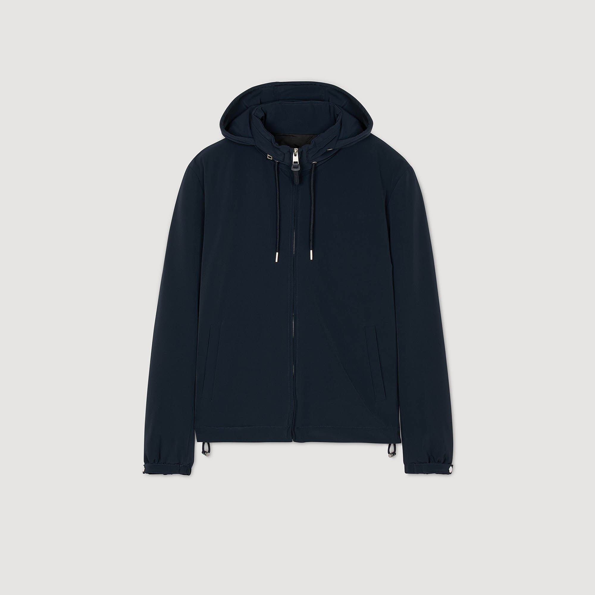 Reißverschluss-Blouson mit Kapuze