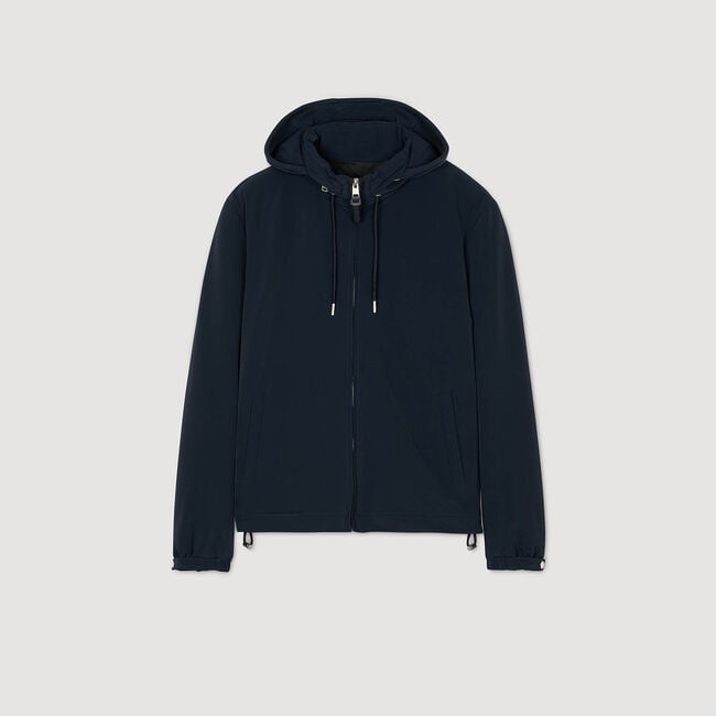 Reißverschluss-Blouson mit Kapuze