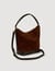 Suede and leather bag TANGOSO