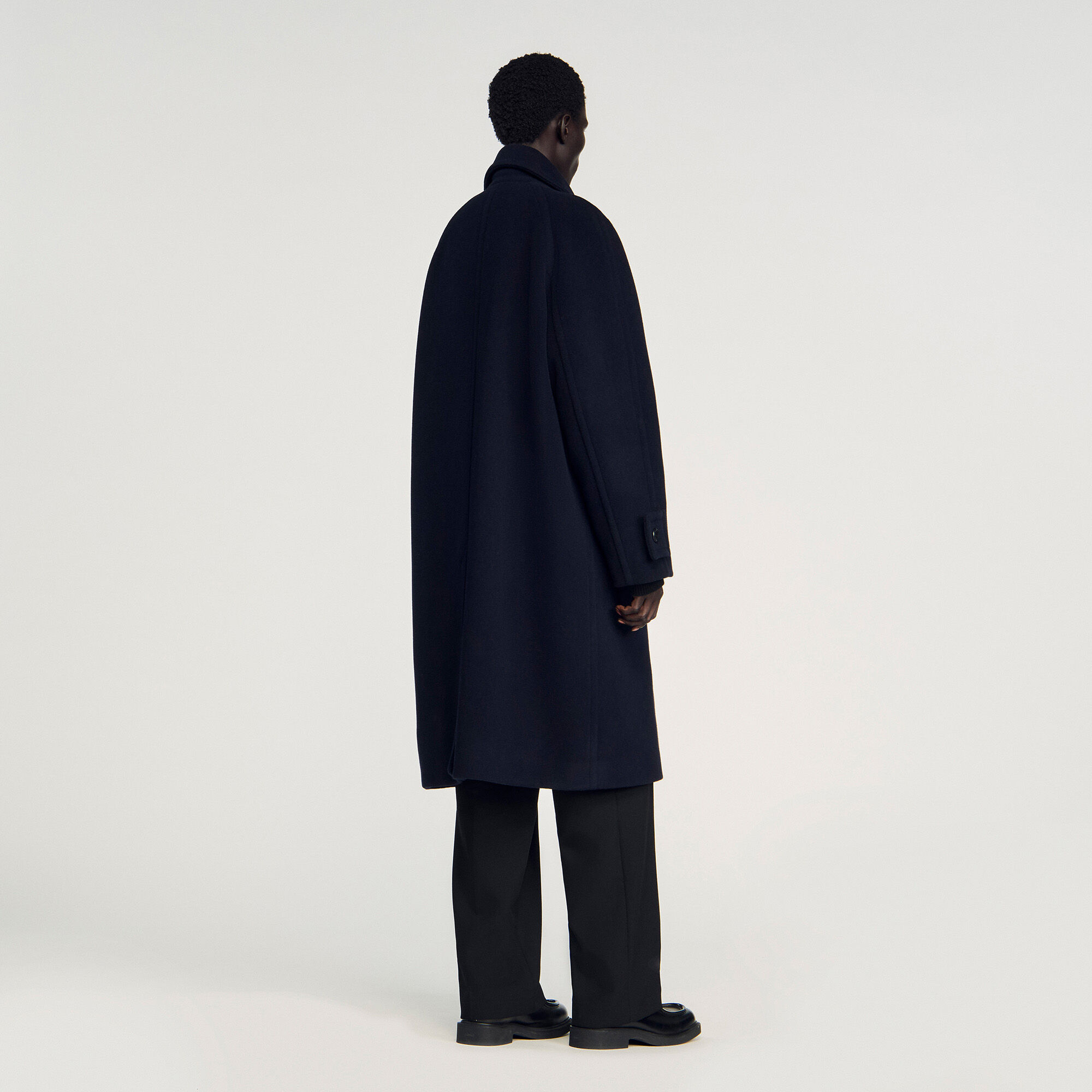 Manteau en laine croisé