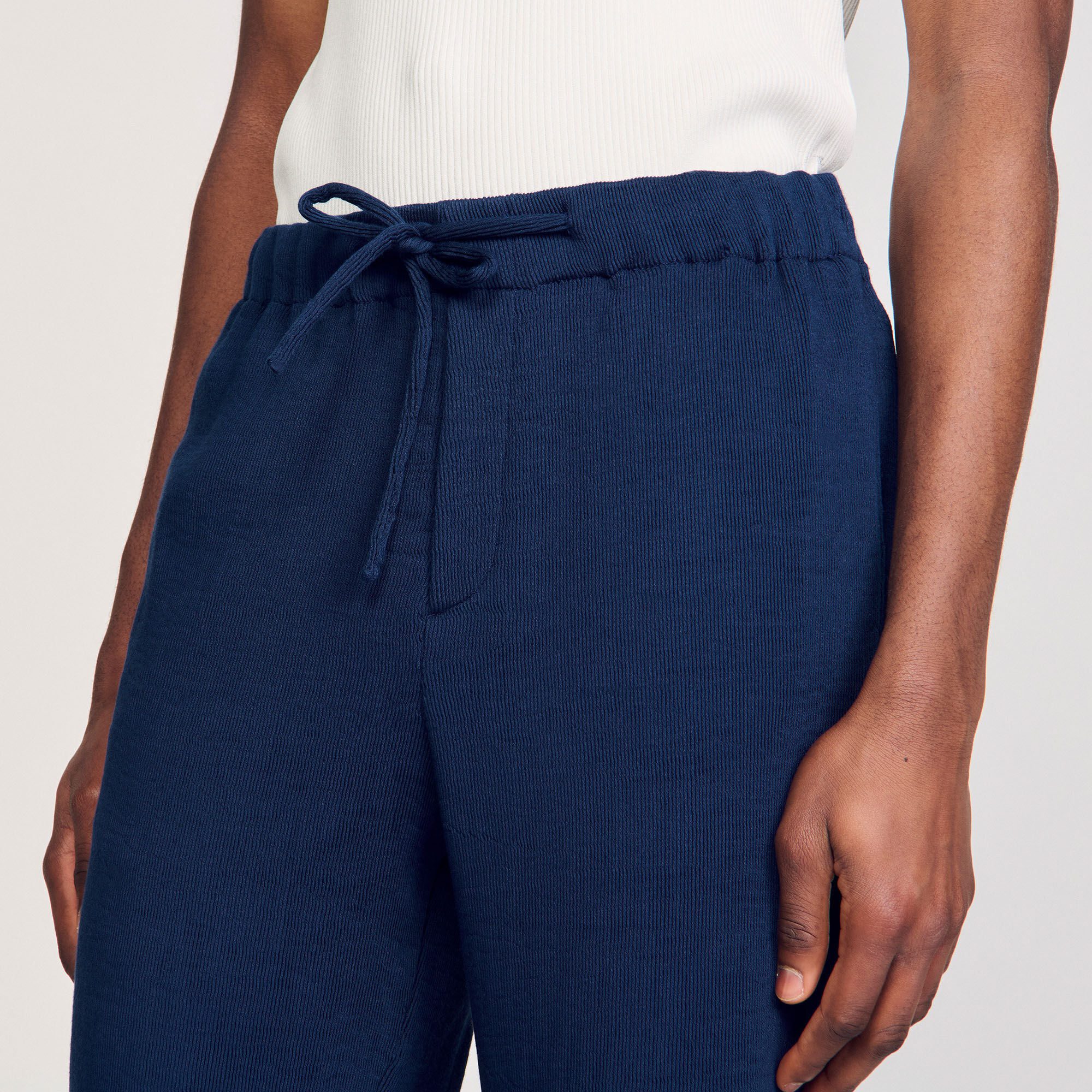 Plissierte Bermudashorts