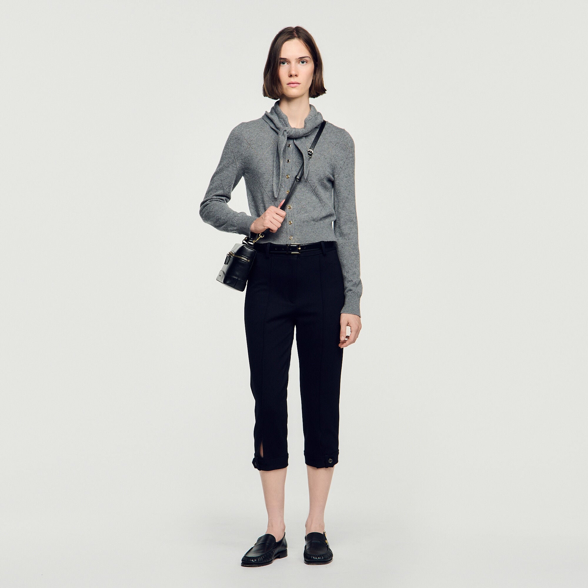Cardigan aus Pointelle-Strick - Damen | Sandro